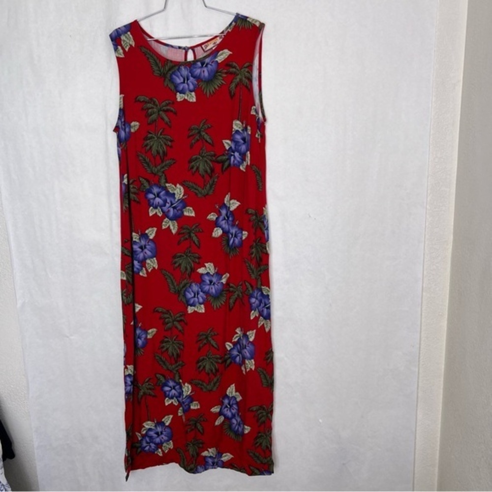 5/$25 Caribbean Joe floral maxi dress size 1X
